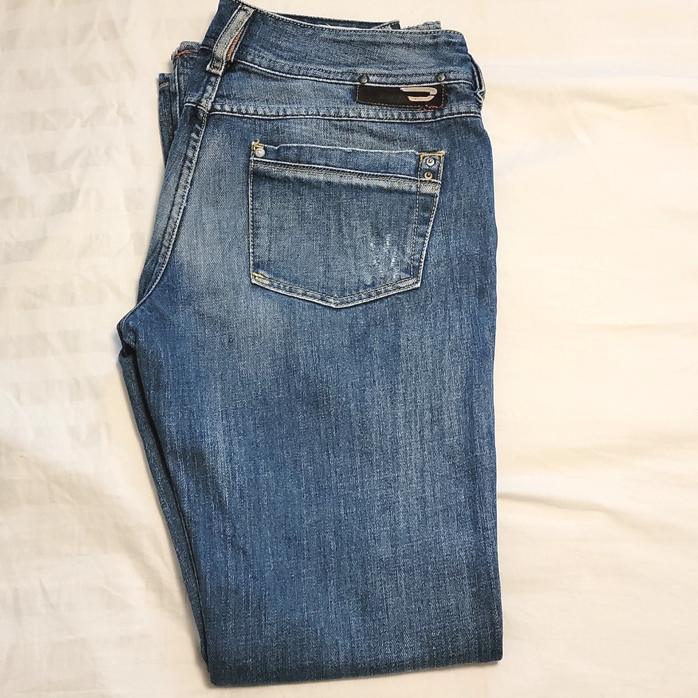 Diesel Medium Wash Boot Cut Jeans